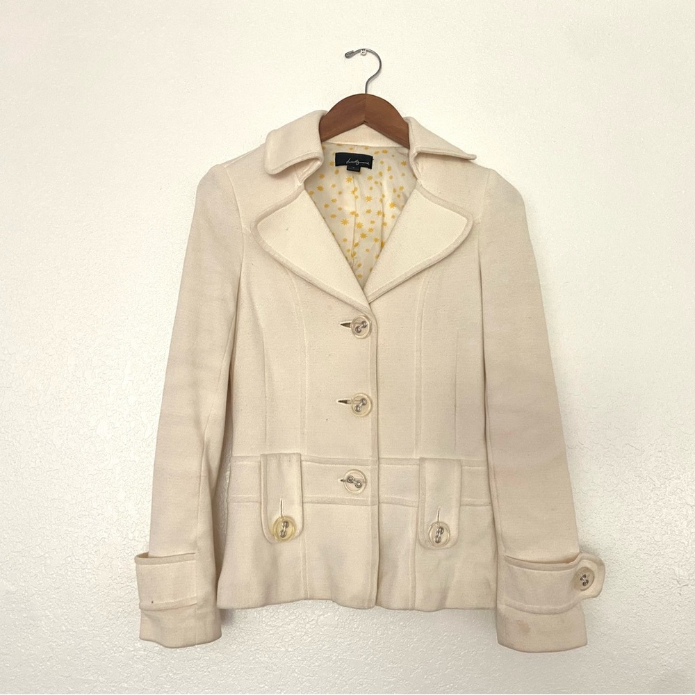 Forever 21 Cream Pea Coat